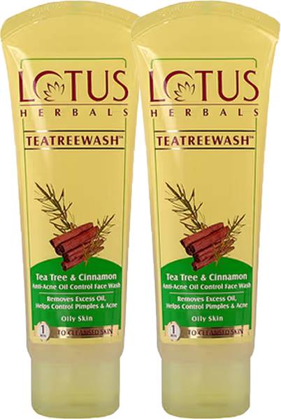 LOTUS HERBALS Tea Tree Oil & Cinnamon Face Wash