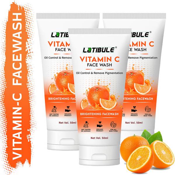 Latibule Foaming Vitamin c Built in Brush for Deep Cleansing For