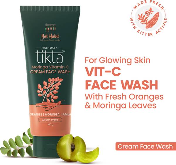 Nat Habit Oil Control & Glowing Skin Cream Vitamin C Face Wash