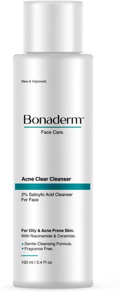 Bonaderm Acne Clear Cleanser With Salicylic Acid, Niacinamide and Ceramide Face Wash