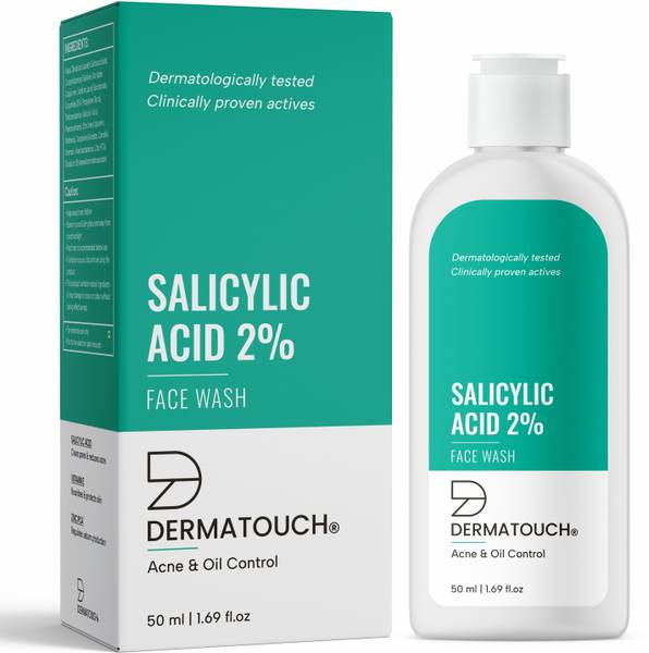 Dermatouch Salicylic Acid 2% | For Acne & Oil Control |Suitable to All Skin Types Face Wash