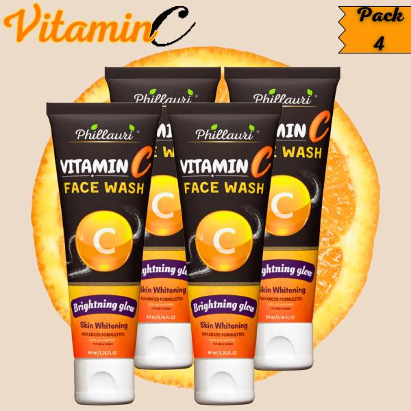 Phillauri Vitamin C Face wash For Brightens complexion(pack of 4) Face Wash