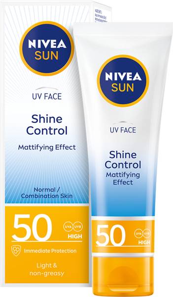NIVEA Sunscreen - SPF 50 Face Sunscreen - SPF 50, UVA UVB, Lightweight moisturizer, No white cast