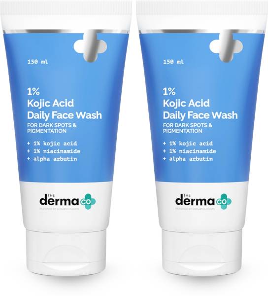 The Derma Co 1% Kojic Acid with Niacinamide & Alpha Arbutin For Dark Spots & Pigmentation Face Wash