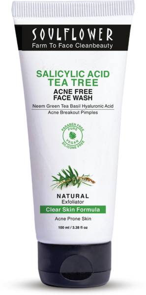 Soulflower Tea Tree with Salicyclic acid face wash Face Wash