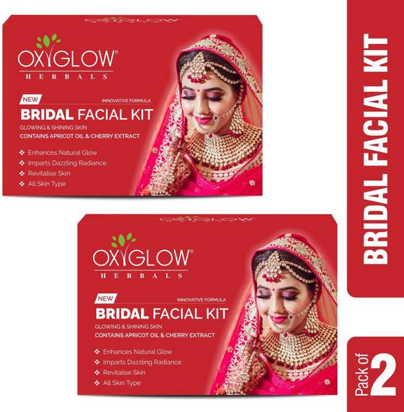 OXYGLOW Herbals Bridal Facial Kit 53 Gm (Pack of 2)