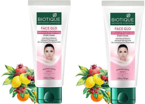 BIOTIQUE Face Glo Advanced Brightening Fruit Cream (Pack of 2)