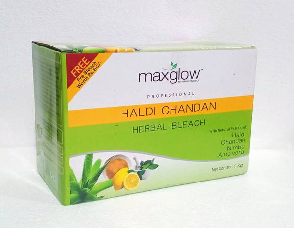 maxglow Mxglow Haldi Chandan Herbal Bleach With Natural Extract