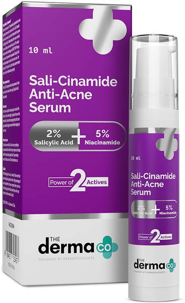 The Derma Co Sali-Cinamide Anti-Acne Face Serum with 2% Salicylic Acid & 5% Niacinamide