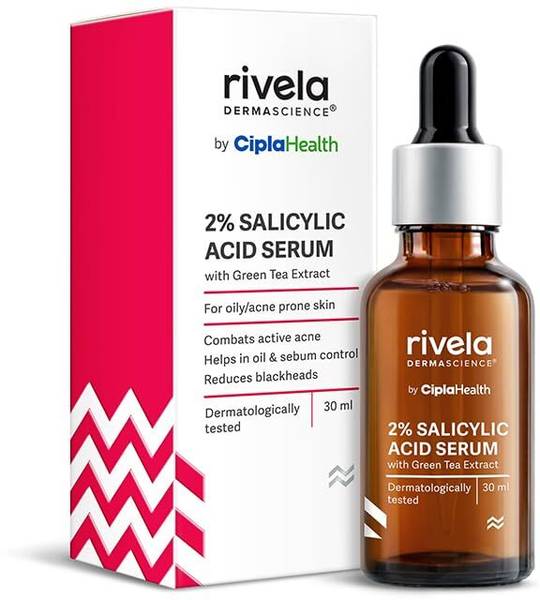 Rivela Dermascience by Cipla 2% Salicylic Acid Face Serum | For Oily Acne Prone Skin