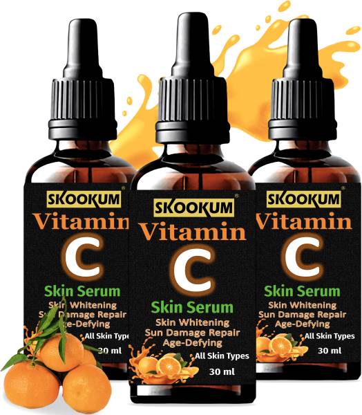 SKOOKUM Improved vitamin C serum- For Anti Aging Smoothening & Brightening Face