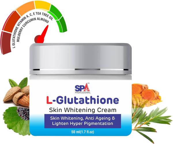 SPA Professionals L- Glutathione Face Cream for Skin Whitening, Brightening & Anti Ageing