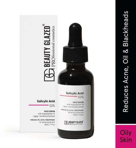 Beauty Glazed 2% Salicylic Acid Serum for Acne, Blackheads & Open Pores -Exfoliating BHA Serum