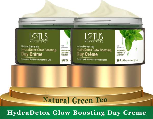 Lotus Botanicals Natural Green Tea HydraDetox Day Cream _50gm ( Pack of 2 )