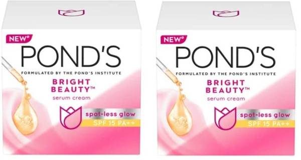POND's Bright Beauty Serum Cream Spot-less Glow SPF 15 (2X35g)