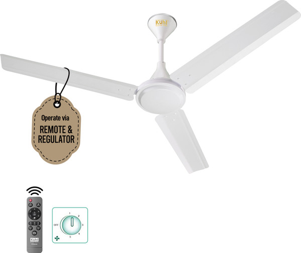 KUHL Fest B1 Power Saving BLDC Ceiling Fan |28W|365 RPM | Remote & Regulator Operated BLDC Motor with Remote 1200 mm Ceiling Fan