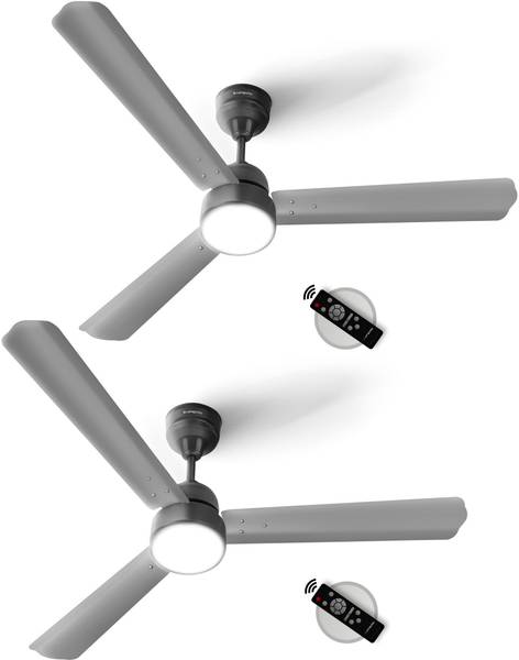 Longway Luminair with LED Light Ultra High Speed 5 Star 1200 mm 3 Blade Ceiling Fan