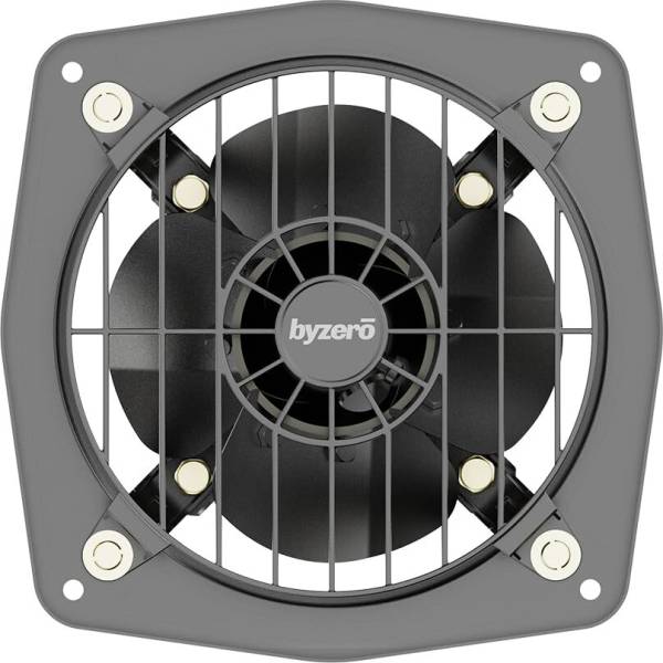 Byzero Kuno HS - High Speed Metal Exhaust Fan 9" Deep Gray | Powerful, Efficient & Safe 230 mm Silent Operation 4 Blade Exhaust Fan