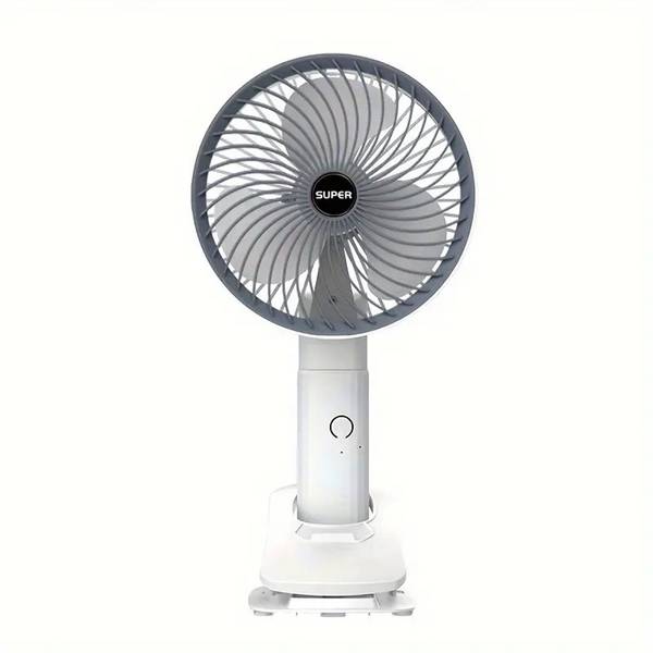 HALOZA Portable Clip on Fan Rechargeable,Small Powerful USB Table Fan,3 Speed Quiet Fan 1400 mm Silent Operation 3 Blade Table Fan