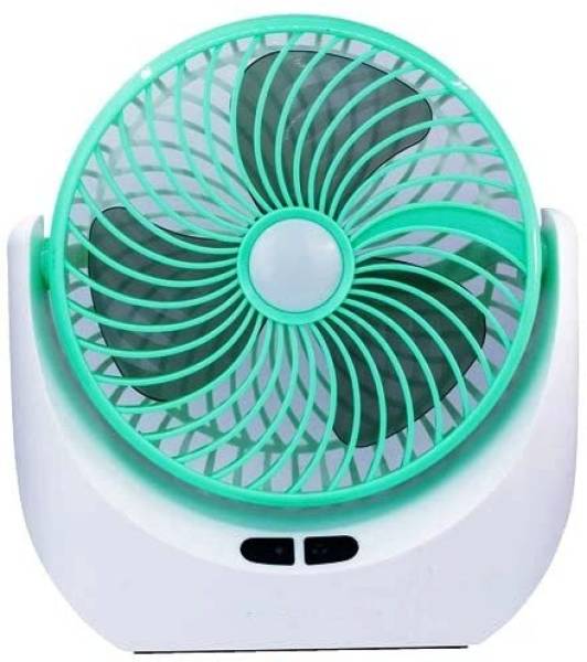 Lalson's High Speed Rechargeable Table Fan with LED-Light, For Home, Office Desk, Kitchen 5 Star 1400 mm Ultra High Speed 3 Blade Table Fan