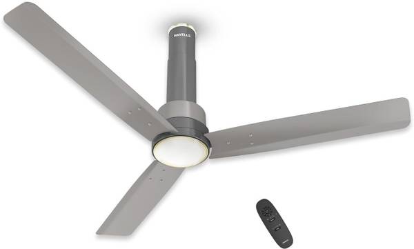 HAVELLS Elio Prime BLDC Motor Remote Controlled 5 Star Rated, Upto 60% Energy Saving 5 Star 1200 mm 3 Blade Ceiling Fan