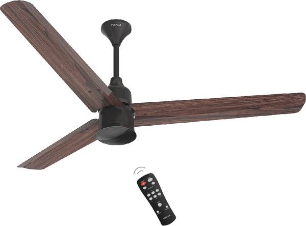 Polycab Silencio Mini BLDC 36C Ceiling Fan with Remote 900 mm 3 Blade Ceiling Fan
