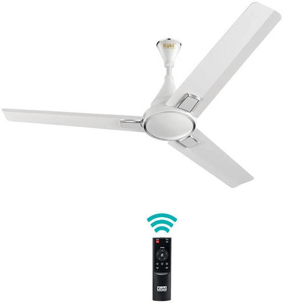 KUHL Prima A5 BLDC Ceiling Fan With Remote |High Airflow | BEE 5 Star 1200 mm 3 Blade Ceiling Fan