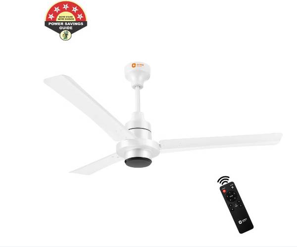 Orient Electric Ecotech Supreme - White with remote 5 Star 1200 mm 3 Blade Ceiling Fan