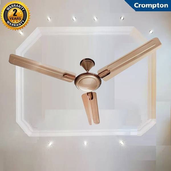 Crompton Ariya Briz Prime Decorative High Speed Energy Saver 100% COPPER 1 Star 1200 mm 3 Blade Ceiling Fan