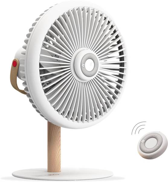 Nuuk LIT Rechargeable Fan 152.4 mm BLDC Motor with Remote 5 Blade Table Fan