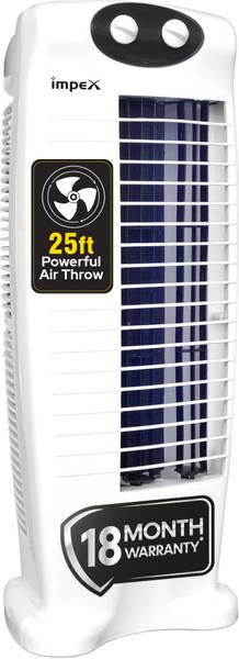 IMPEX Tower fan 25 ft Air Throw, Silent Operation Tower Fan