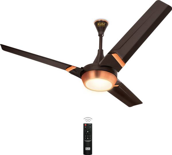 KUHL Juwel J3 1200 mm 65% Power Saving BLDC Ceiling Fan|High Air Flow|5 Year Warranty with 5 Year Warranty BLDC Motor with Remote 1200 mm Ceiling Fan