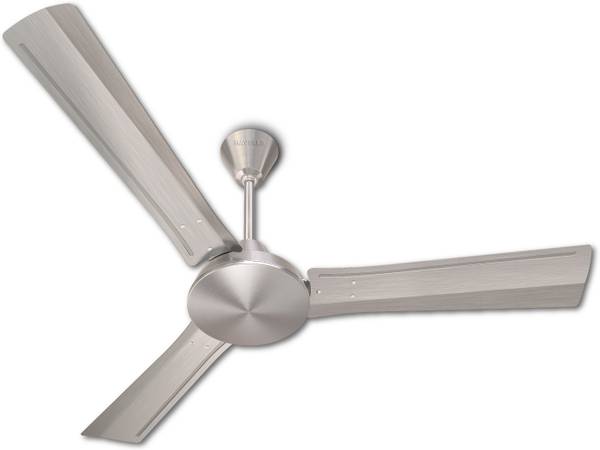 HAVELLS HAVELLS EP Trendy ES 1200 mm 3 Blade Ceiling Fan (Brushed Nickel, Pack of 1) 1 Star 1200 mm Energy Saving 3 Blade Ceiling Fan
