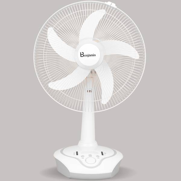 Benjamin BEN-5916BLDC AC/DC Rechargeable Battery Fan 16 Inches Blade 400 mm 5 Blade Table Fan