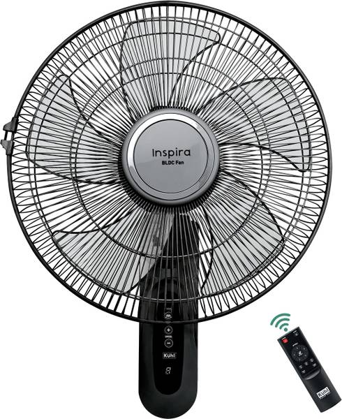 KUHL Inspira W1 Power Saving BLDC Wall Fan|Wall Mount | High Air Flow & Low Noise|BEE 5 Star 400 mm 5 Blade Wall Fan