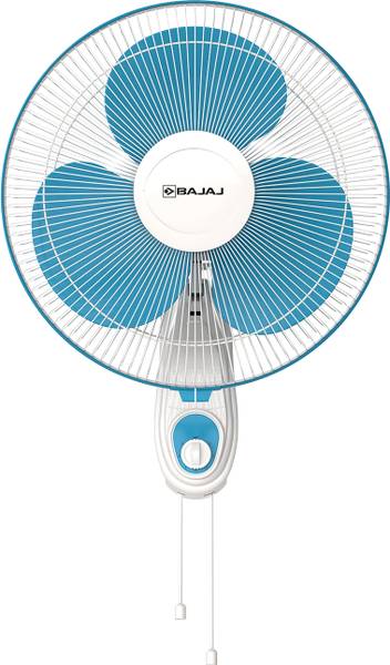 BAJAJ Crest Neo 400mm Fiji Blue Wall Fan 400 mm 3 Blade Wall Fan