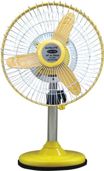 ALFALITE Yellow Toofan DC Fan | 5 Star 230 mm 3 Blade Table Fan