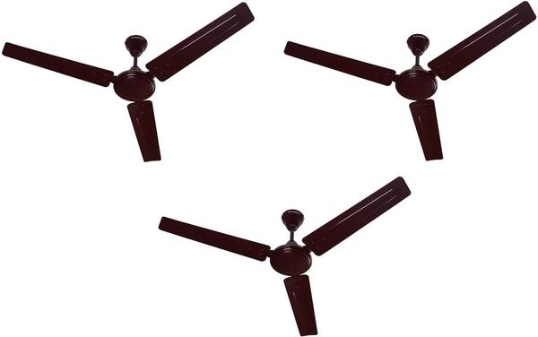 Crompton SUREBREEZE SEA SAPPHIRA PACK OF 3 1 Star 1200 mm 3 Blade Ceiling Fan