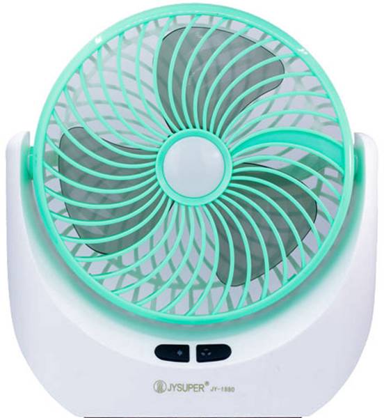 ZUVUZU High Speed Rechargeable Table Fan with LED Light, For Home, Office, Kitchen 5 Star 1400 mm 3 Blade Table Fan