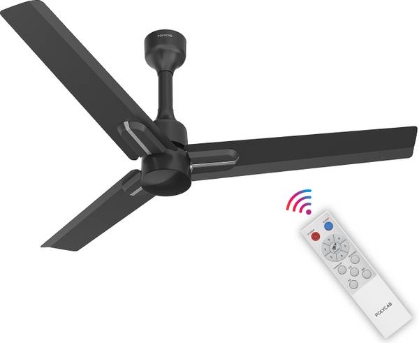 Polycab Wizzy Neo 1200mm 5 Star Advanced BLDC ,High Delivery, Remote Ceiling fan 5 Star 1200 mm Remote Controlled 3 Blade Ceiling Fan