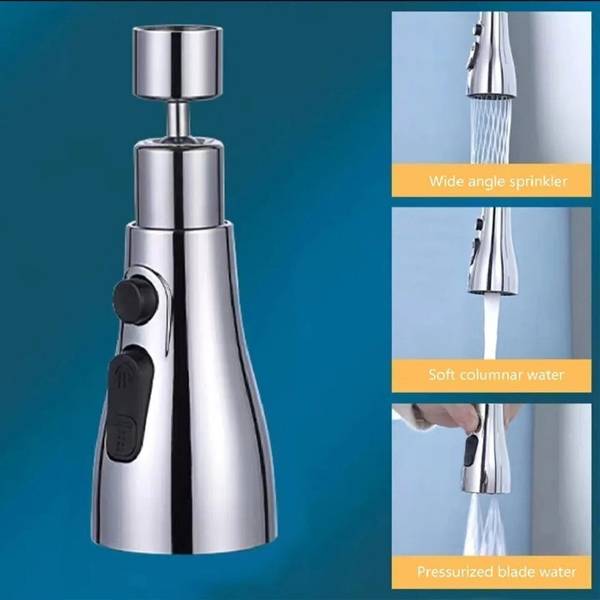 Votvy Kitchen Sink Faucet Shower 3 Modes Faucet Nozzle