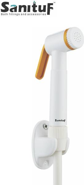 Sanituf Premium HF-1453A || Toilet Jet Spray (1 mtr Hose Pipe & Wall Hook) || Health Faucet Set