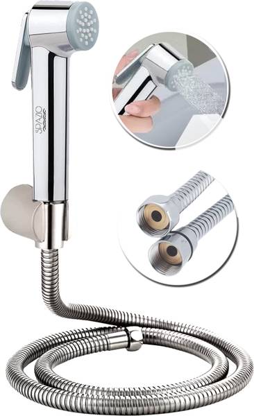 Spazio STAR-HF02 Health Faucet With 1.5 Meter Stainless Steel Tube And Hook With Screw Set Faucet Set
