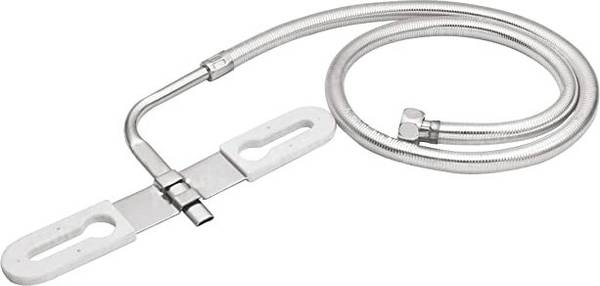 Prestige 304 Grade Stainless Steel Toilet Bidet Or Flat Nozzle Jet 1 Meter Heavy PVC Hose Faucet Set