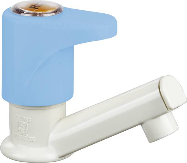 RUHE Indigo Oval Collection PTMT Pillar Cock Tap, Faucet Tap For Wash Basin Pillar Cock Pillar Tap Faucet