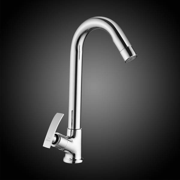 Tapglow Brass Passion Swan Neck With 360 degree swivel spout For Kitchen Sink Pillar Tap Faucet