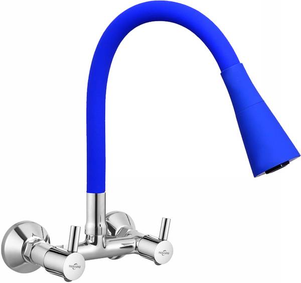 NEELKUND Flora Smart Flexible Sink Mixer Blue with Flexible Swivel Spout 360 Degree Hot & Cold Water Mixer Kitchen Mixer Faucet