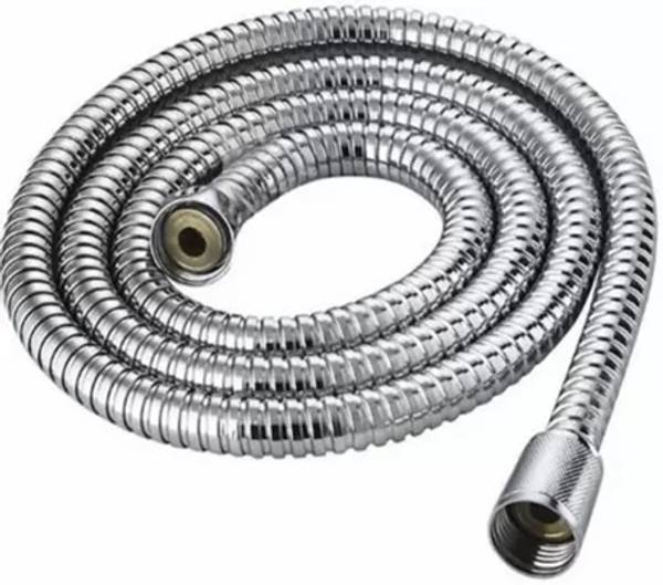 Ramya 1.5 MTR Chrome Plated Flexible Shower Tube For Bathroom and Kitchen Chrome Finish Health Faucet