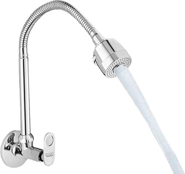 Spazio SmartBuy Prime Flexible Sink Cock/Sink Faucet With Swivel Shower Spout - Flexi Pillar Tap Faucet