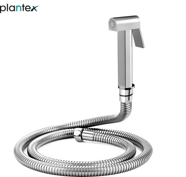 Plantex Solid Brass Health Faucet with 1 Meter Flexible Hose Pipe for Bathroom (Chrome) Health Faucet